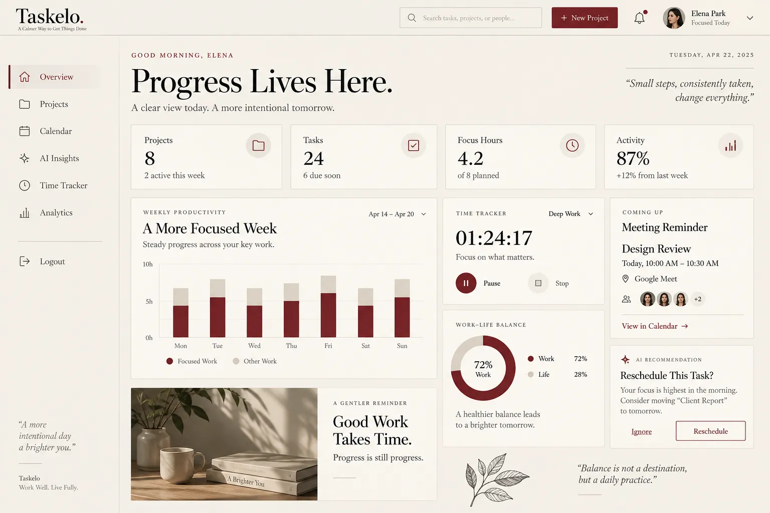 The style under a dense desktop dashboard: KPIs, a chart and a data card.